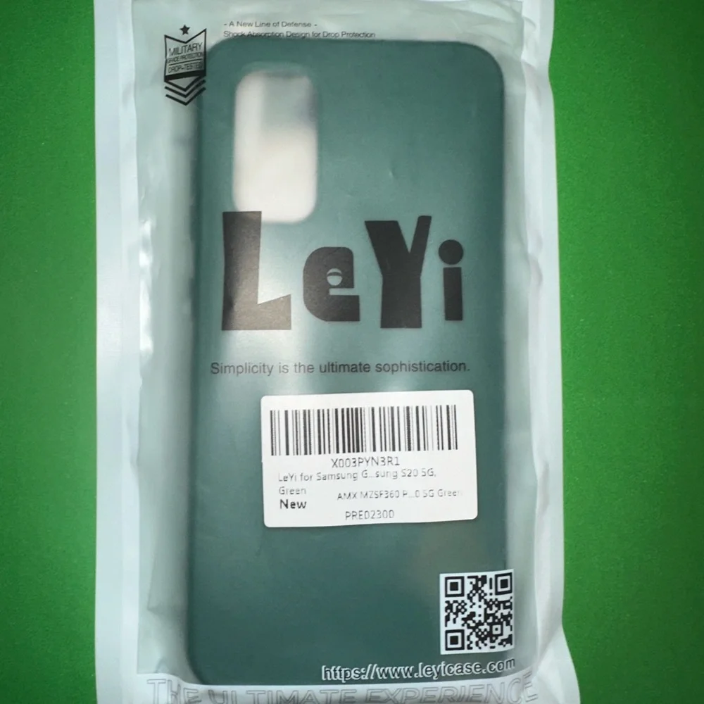 Samsung s20 5g Green Smartphone Case with Tempered Glass Screen Protector
